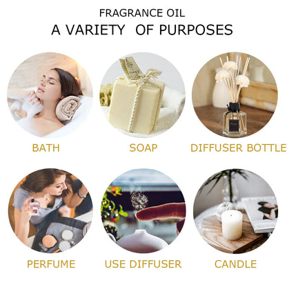 30Ml Pure Natural Essential Oils Set